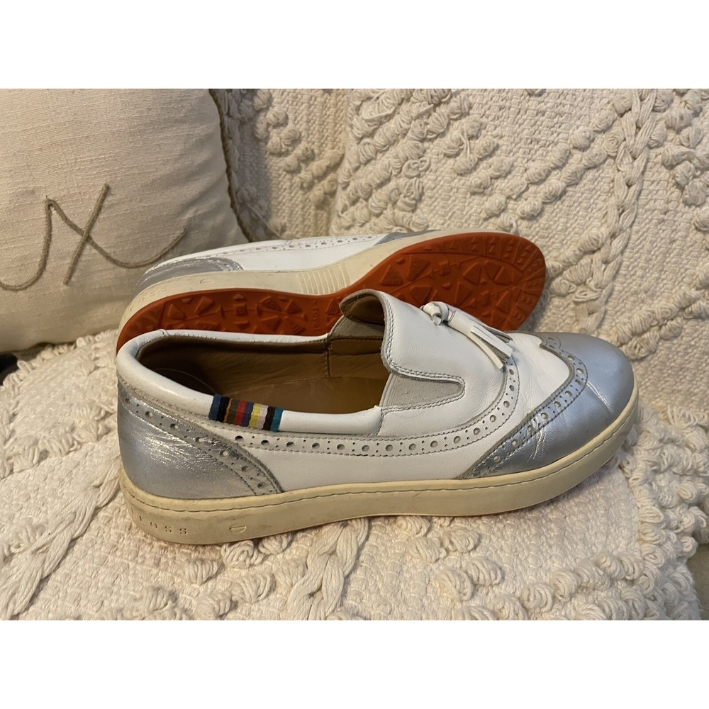 spikeless golf shoes womens size 9 Royal Albartross Grace silver